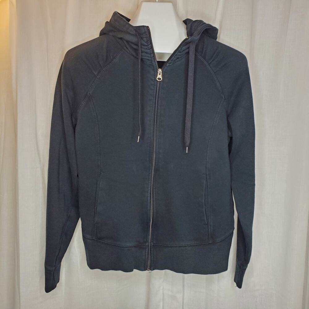 C9 Black Full Zip Sweatshirt Pleated , L